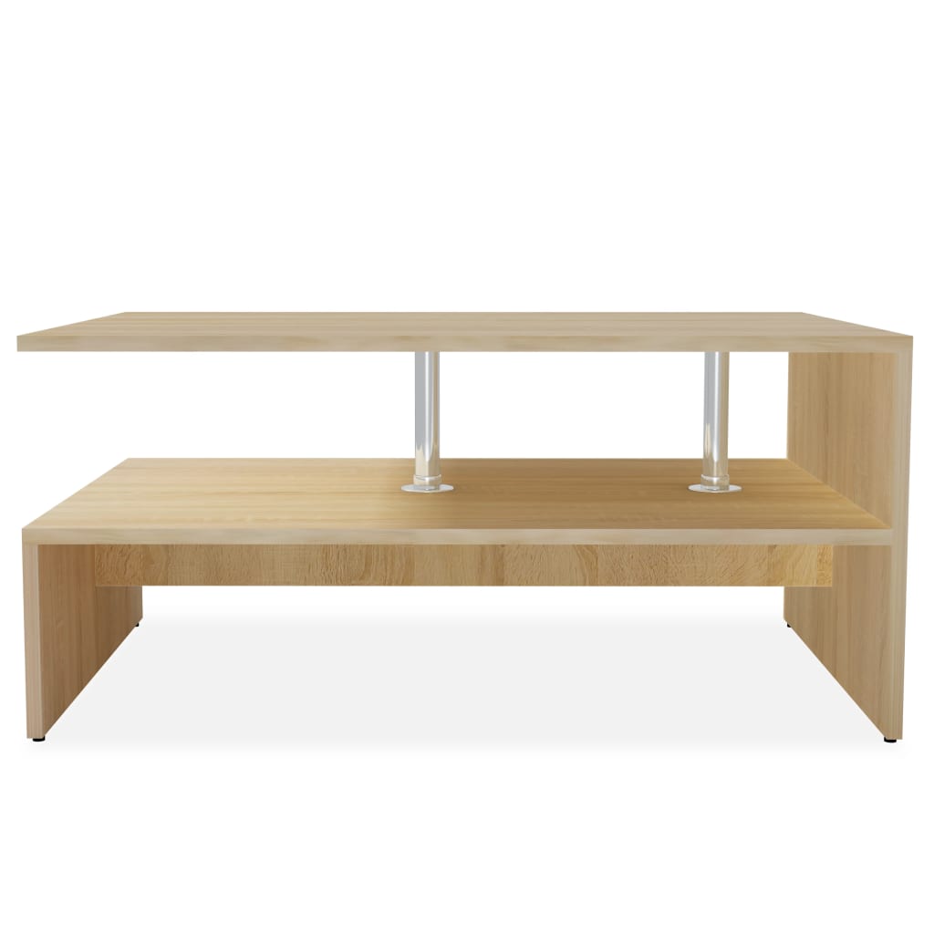 vidaXL Coffee Table Engineered Wood 90x59x42 cm Oak