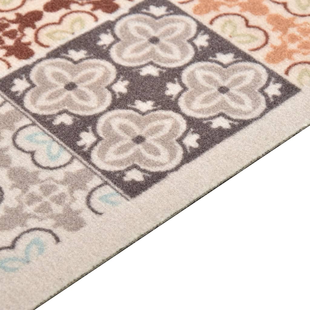 vidaXL Kitchen Carpet Washable Mosaic Colour 60x180 cm