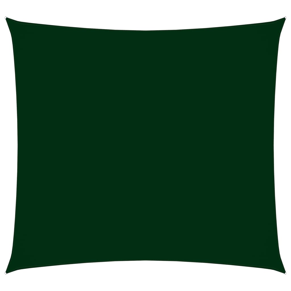vidaXL Sunshade Sail Oxford Fabric Square 5x5 m Dark Green