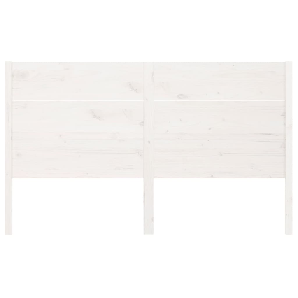 vidaXL Headboard White 141x4x100 cm Solid Wood Pine