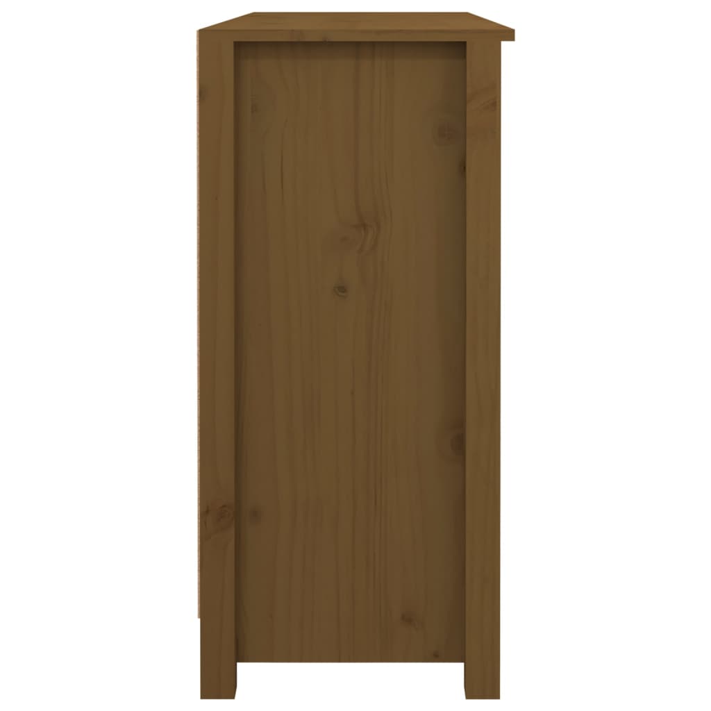 vidaXL Sideboard Honey Brown 100x35x74,5 cm Solid Wood Pine