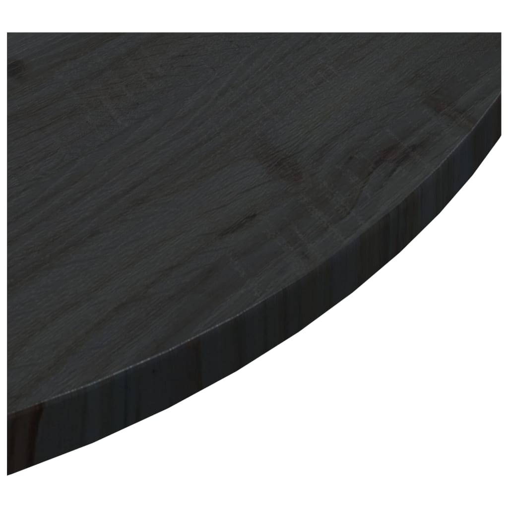 vidaXL Table Top Black Ø90x2.5 cm Solid Wood Pine