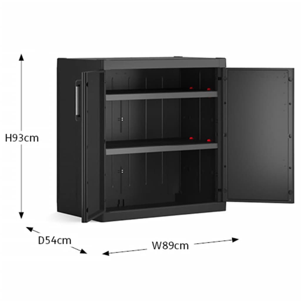 Keter Base Storage Cabinet Detroit XL Black