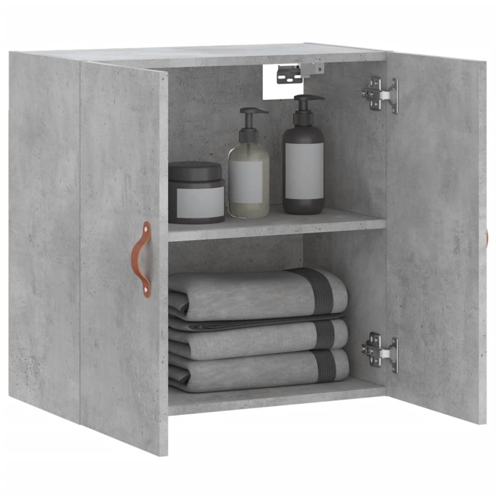 vidaXL Wall Cabinet Concrete Grey 60x31x60 cm Engineered Wood