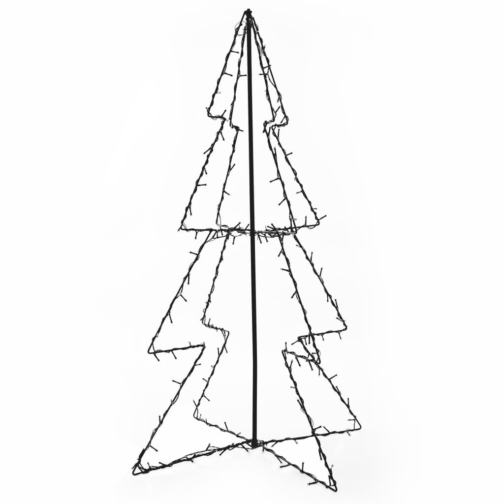 vidaXL Christmas Cone Tree 160 LEDs Indoor and Outdoor 78x120 cm