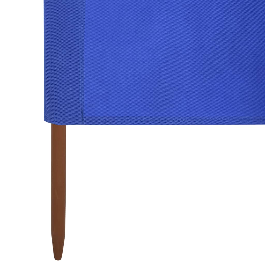 vidaXL 5-panel Wind Screen Fabric 600x160 cm Azure Blue