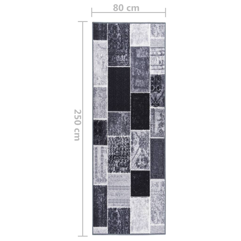 vidaXL Carpet Runner Grey 80x250 cm