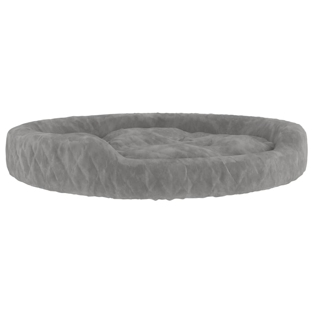 vidaXL Dog Bed Grey 90x70x23 cm Plush