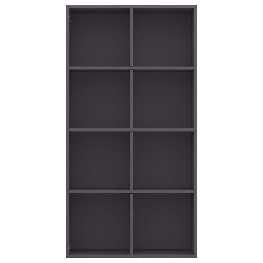 vidaXL Book Cabinet/Sideboard Grey 66x30x130 cm Engineered Wood