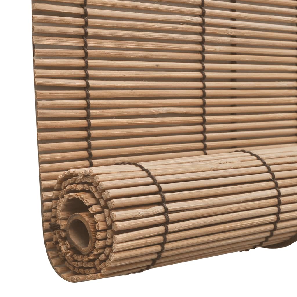 vidaXL Bamboo Roller Blinds 2 pcs 150 x 220 cm Brown