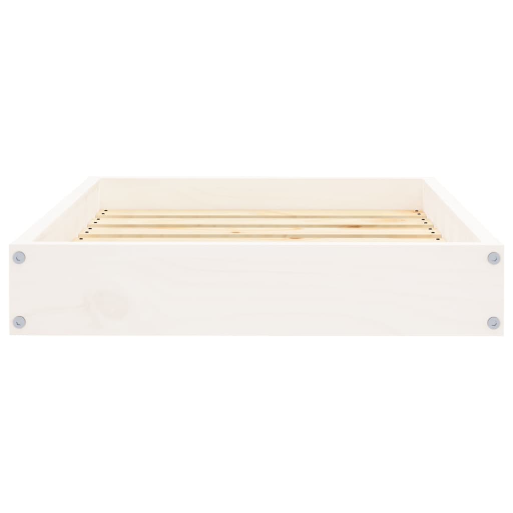 vidaXL Dog Bed White 61.5x49x9 cm Solid Wood Pine