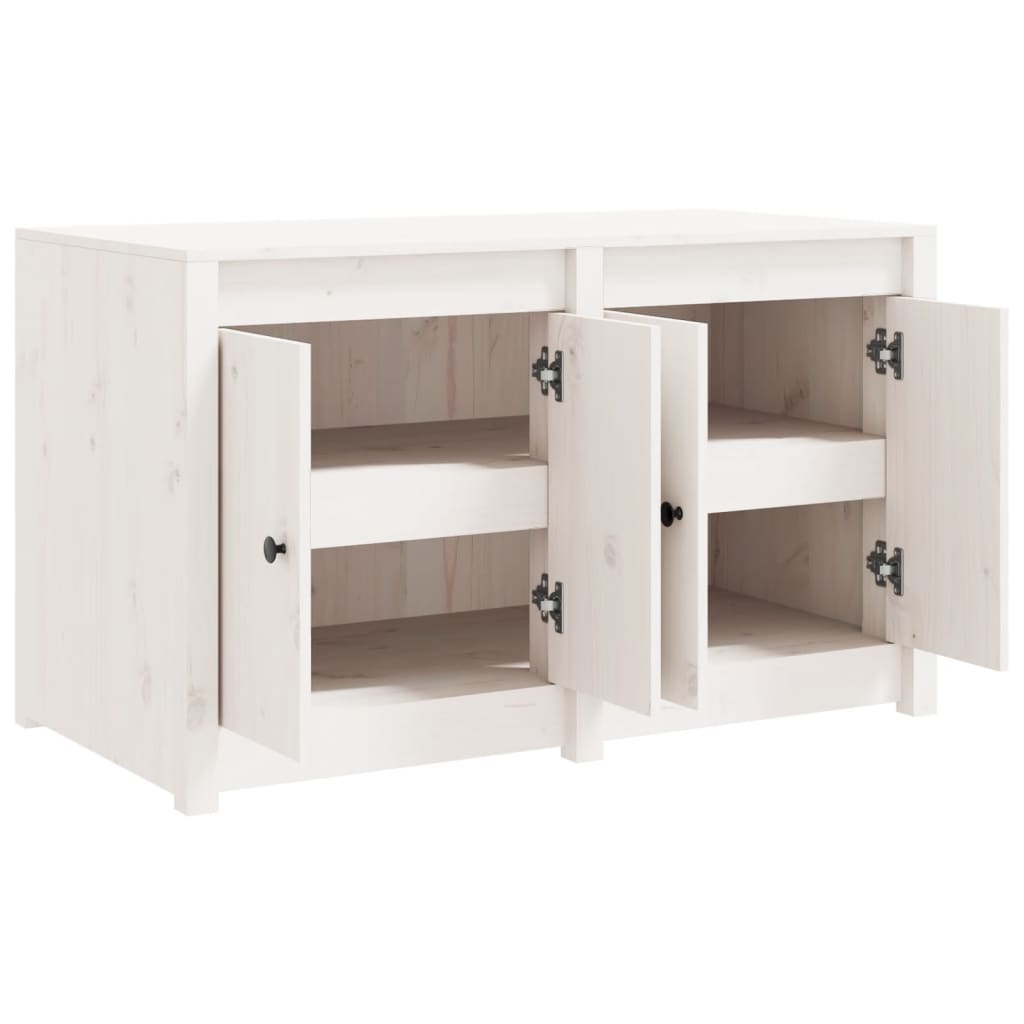 vidaXL Outdoor Kitchen Cabinet White 106x55x64 cm Solid Wood Pine