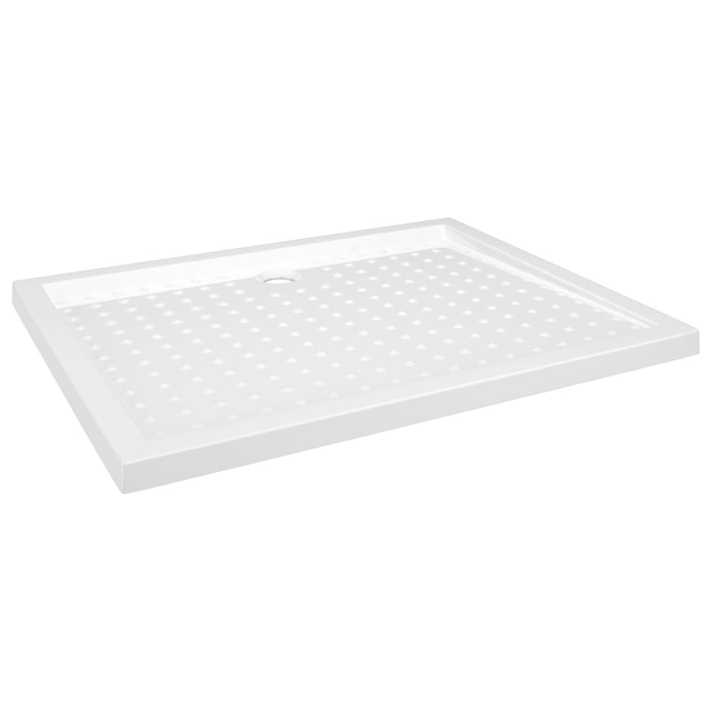 vidaXL Shower Base Tray with Dots White 80x100x4 cm ABS