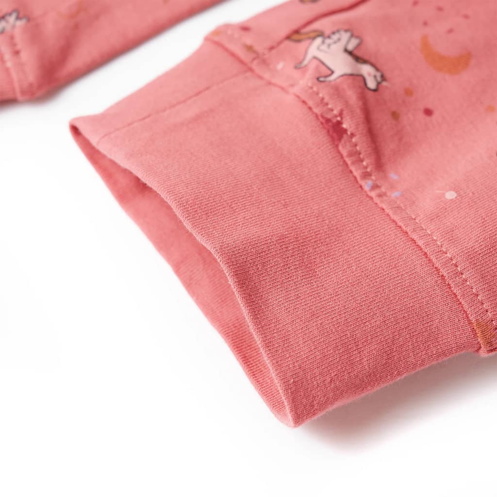 Kids' Pyjamas with Long Sleeves Old Pink 92