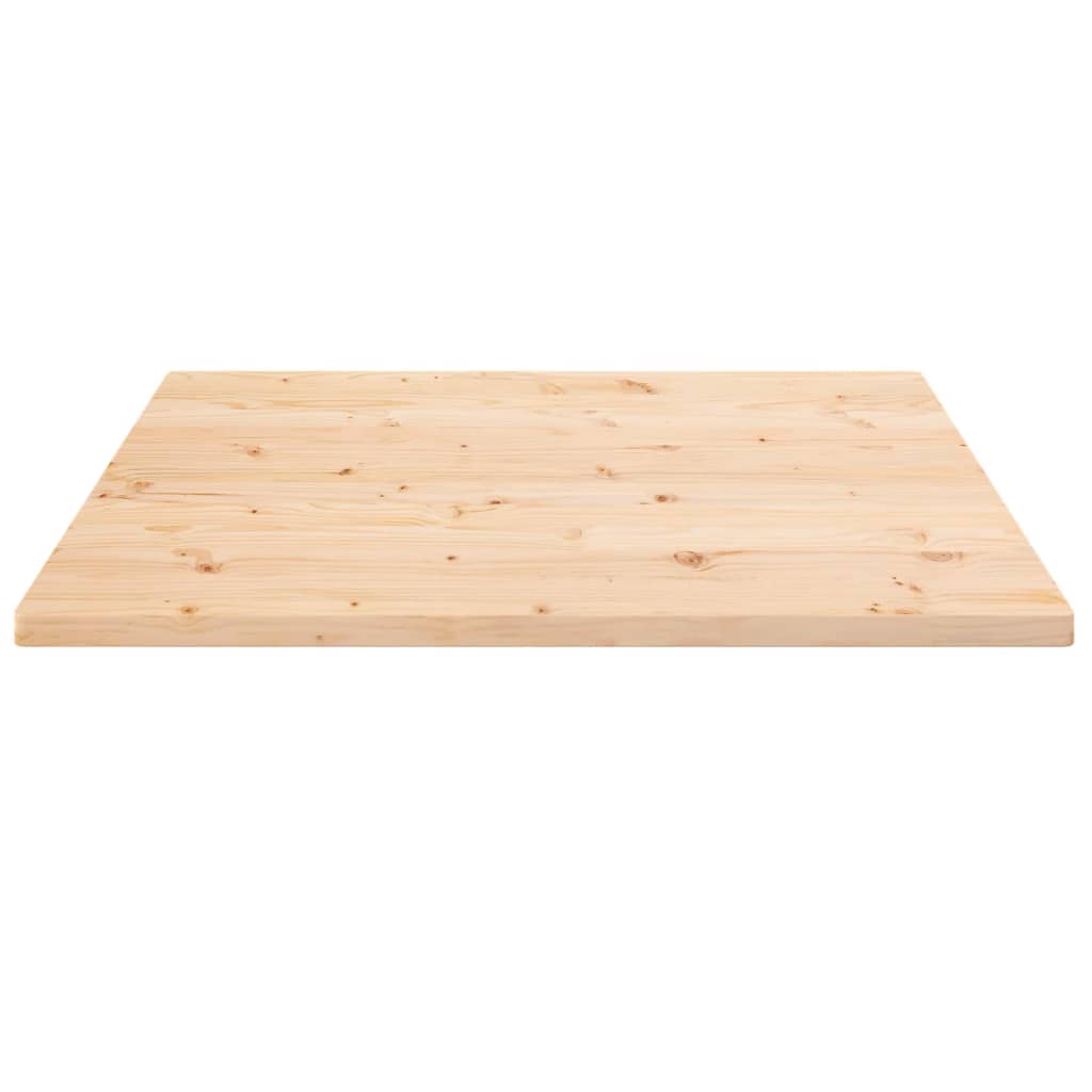 vidaXL Table Top 70x70x2.5 cm Solid Wood Pine Square