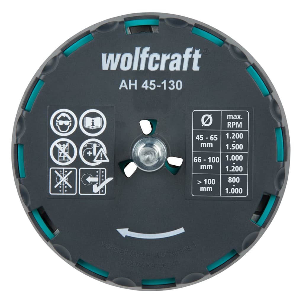 wolfcraft Adjustable Hole Saw AH 45-130 30 mm Metal 5978000