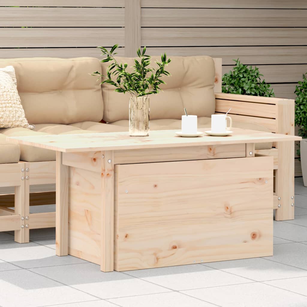 vidaXL Garden Table 100x50x75 cm Solid Wood Pine