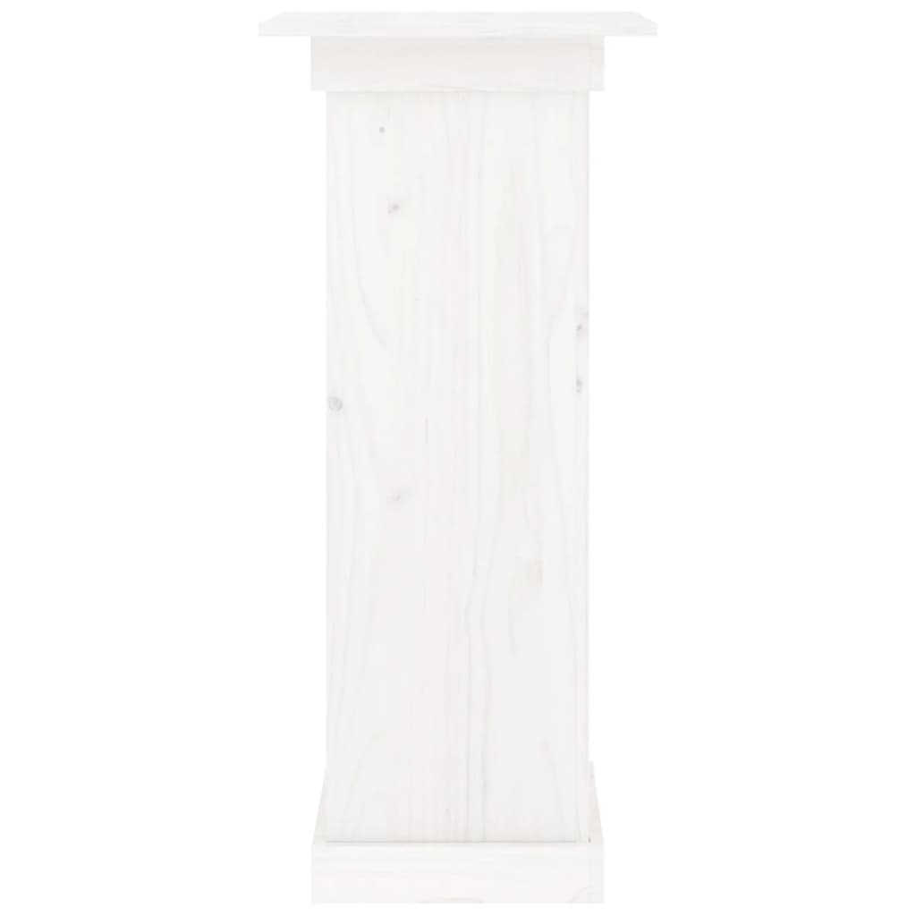 vidaXL Flower Stand White 40x40x90 cm Solid Wood Pine
