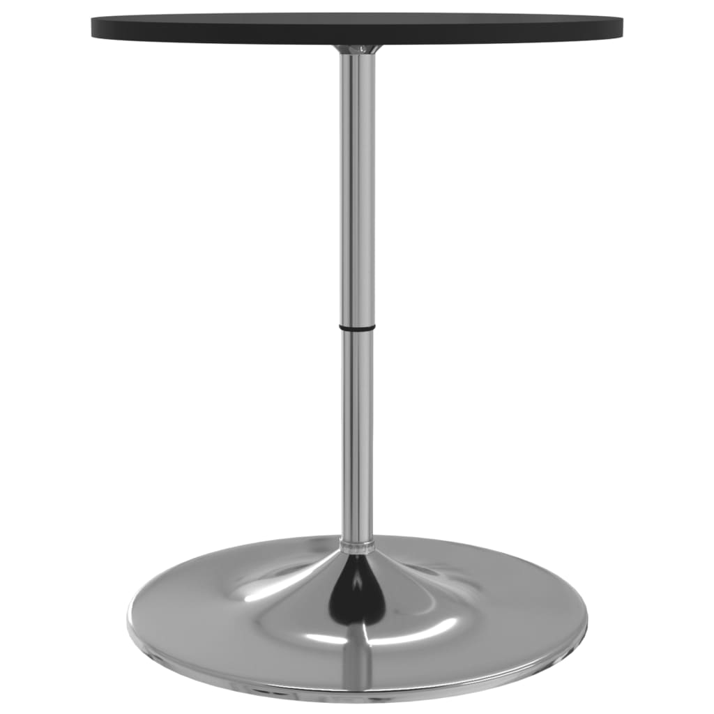 vidaXL Bar Table Black 60x60x90 cm Engineered Wood and Chromed Steel