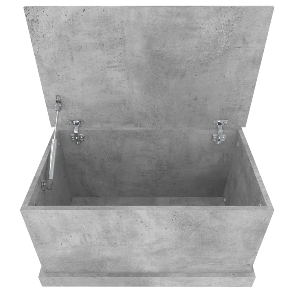 vidaXL Storage Box Concrete Grey 70x40x38 cm Engineered Wood