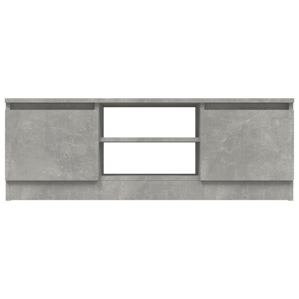 vidaXL TV Cabinet with Door Concrete Grey 102x30x36 cm