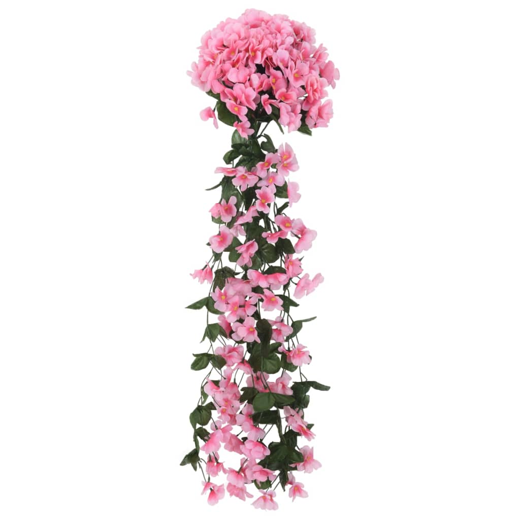 vidaXL Artificial Flower Garlands 3 pcs Pink 85 cm