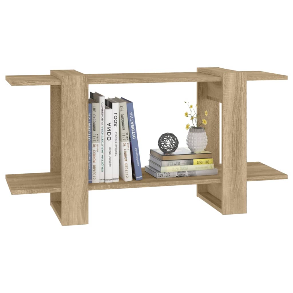 vidaXL Book Cabinet Sonoma Oak 100x30x51 cm Engineered Wood