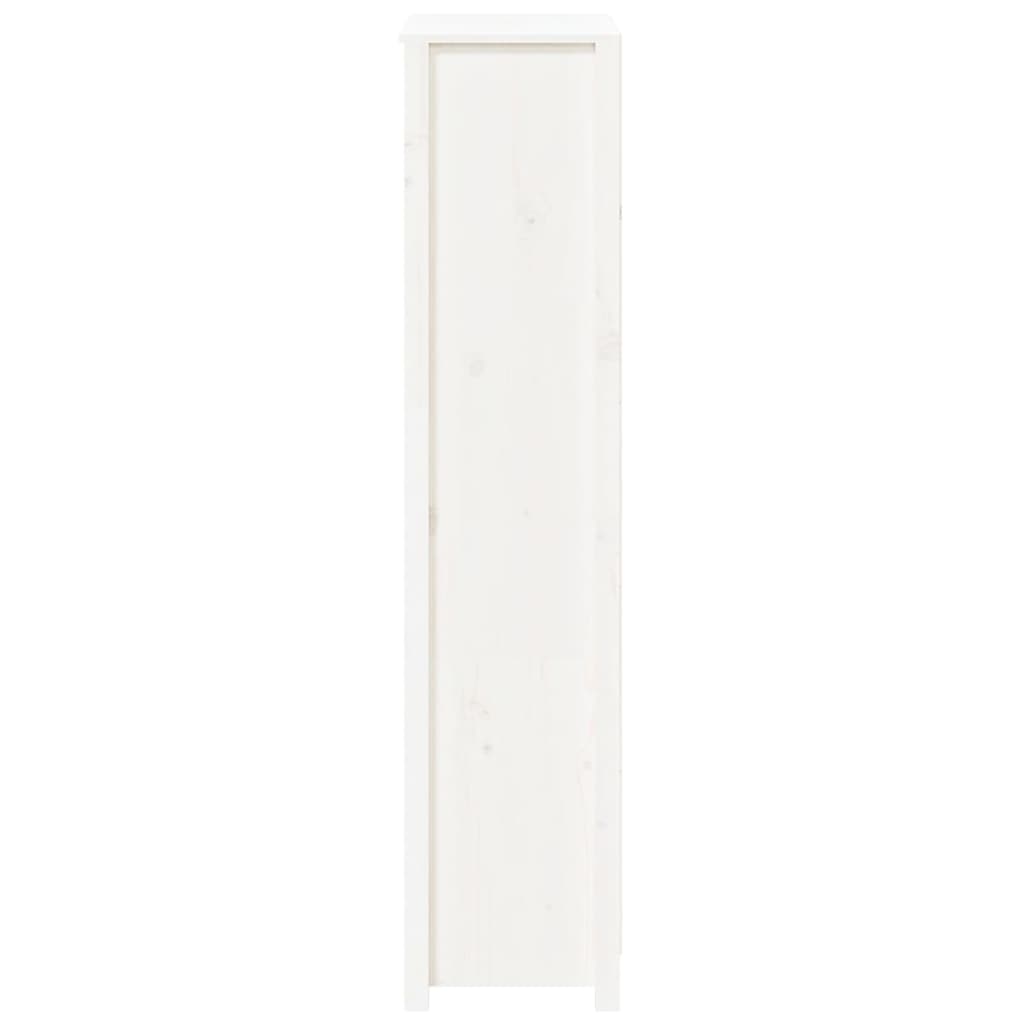 vidaXL Highboard White 80x35x154 cm Solid Wood Pine