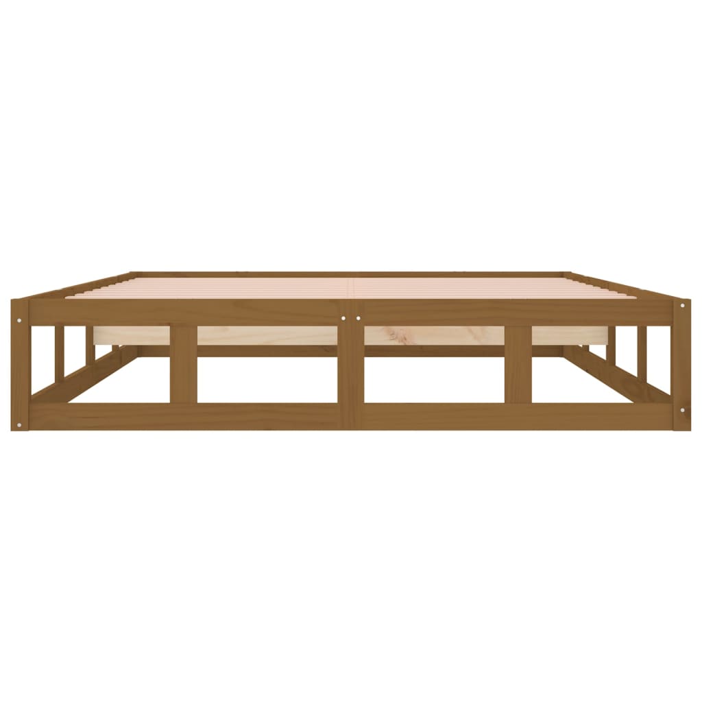 vidaXL Bed Frame Honey Brown 120x200 cm Solid Wood