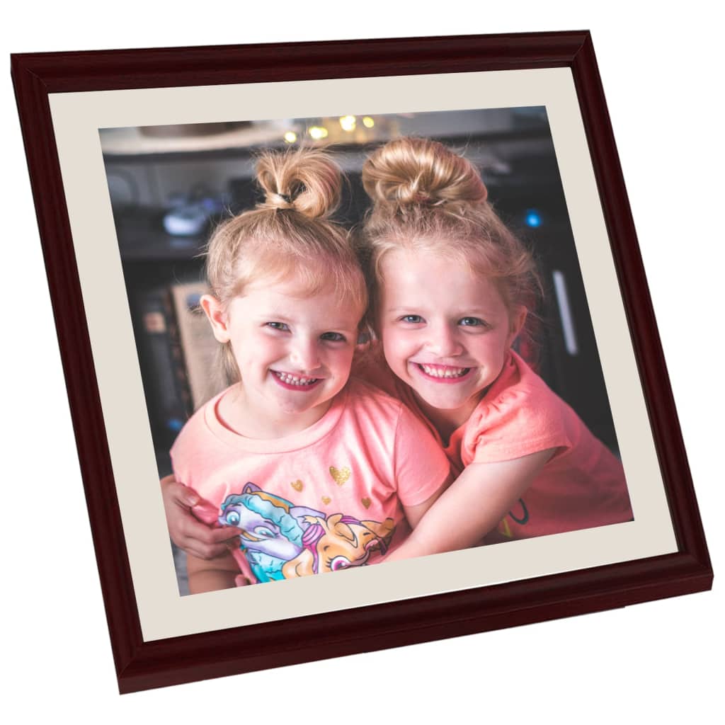 vidaXL Photo Frames Collage 3 pcs for Wall or Table Dark Red 40x40 cm