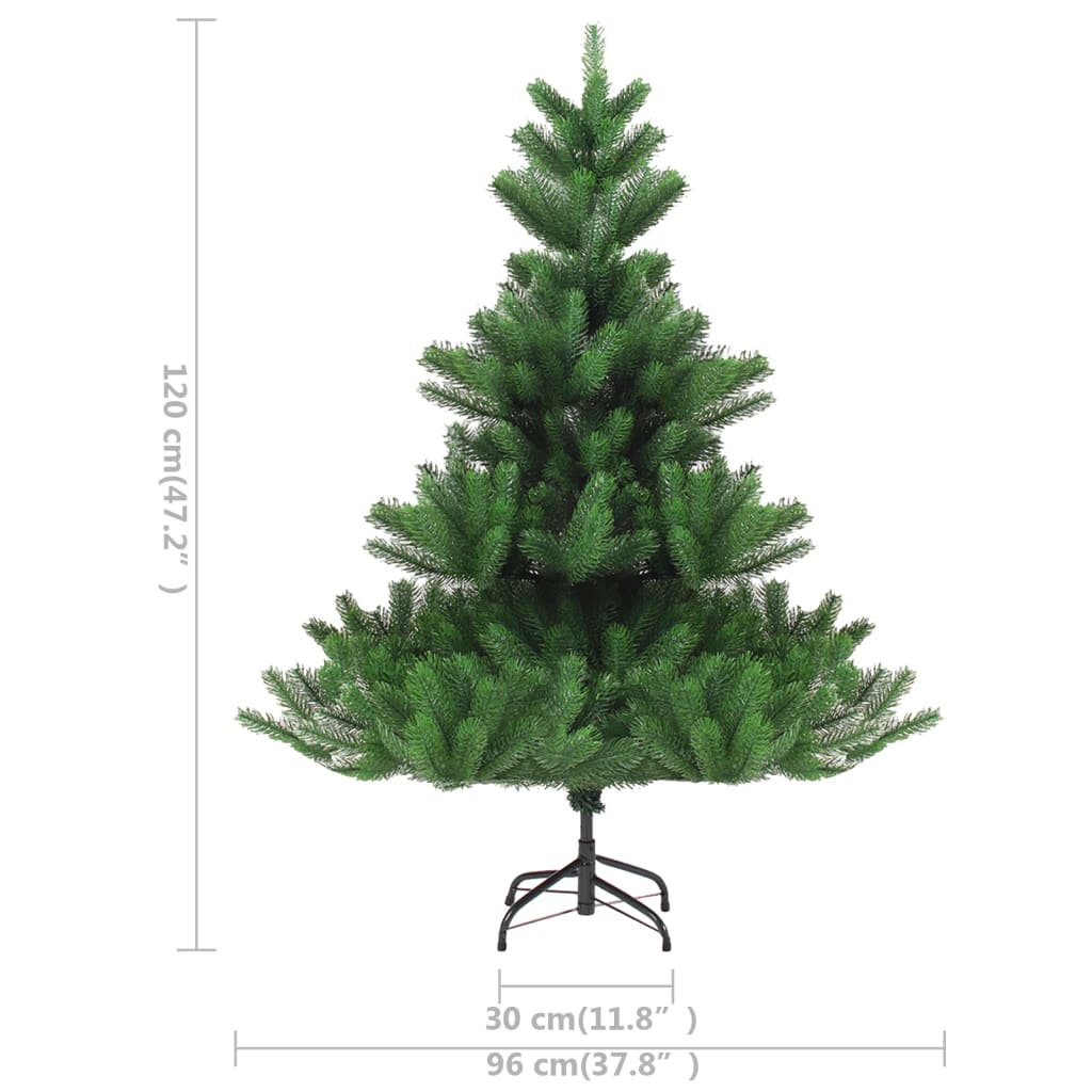 vidaXL Nordmann Fir Artificial Christmas Tree LED&Ball Set Green 120cm