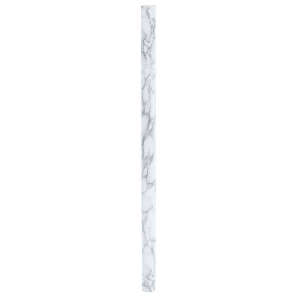 vidaXL Furniture Sticker Self-Adhesive Marble White 90x500 cm PVC