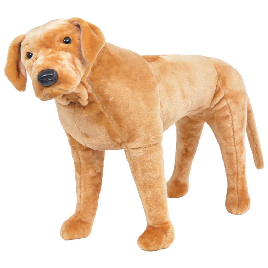 vidaXL Standing Plush Toy Labrador Dog Light Brown XXL
