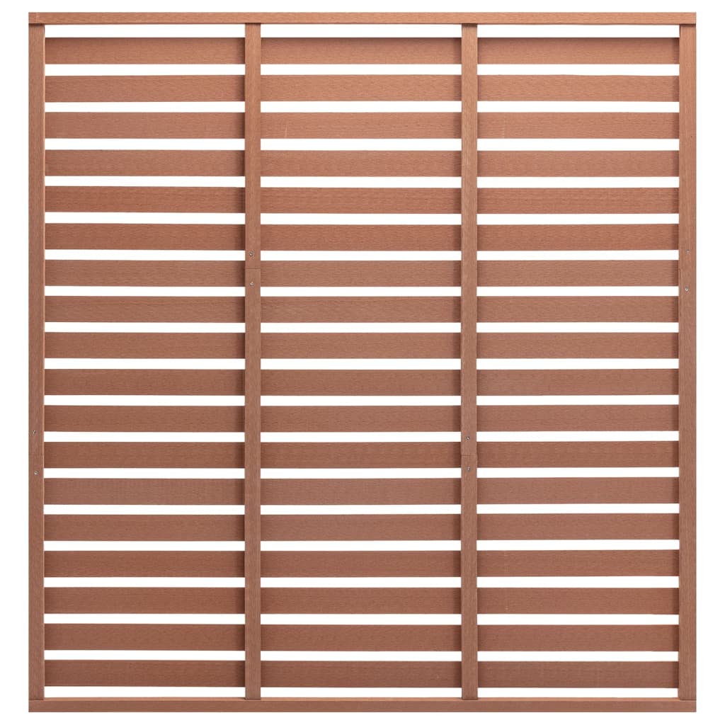 vidaXL Fence Panel WPC 180x180 cm Brown