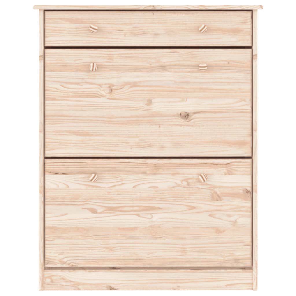 vidaXL Shoe Cabinet ALTA 77x35x96 cm Solid Wood Pine