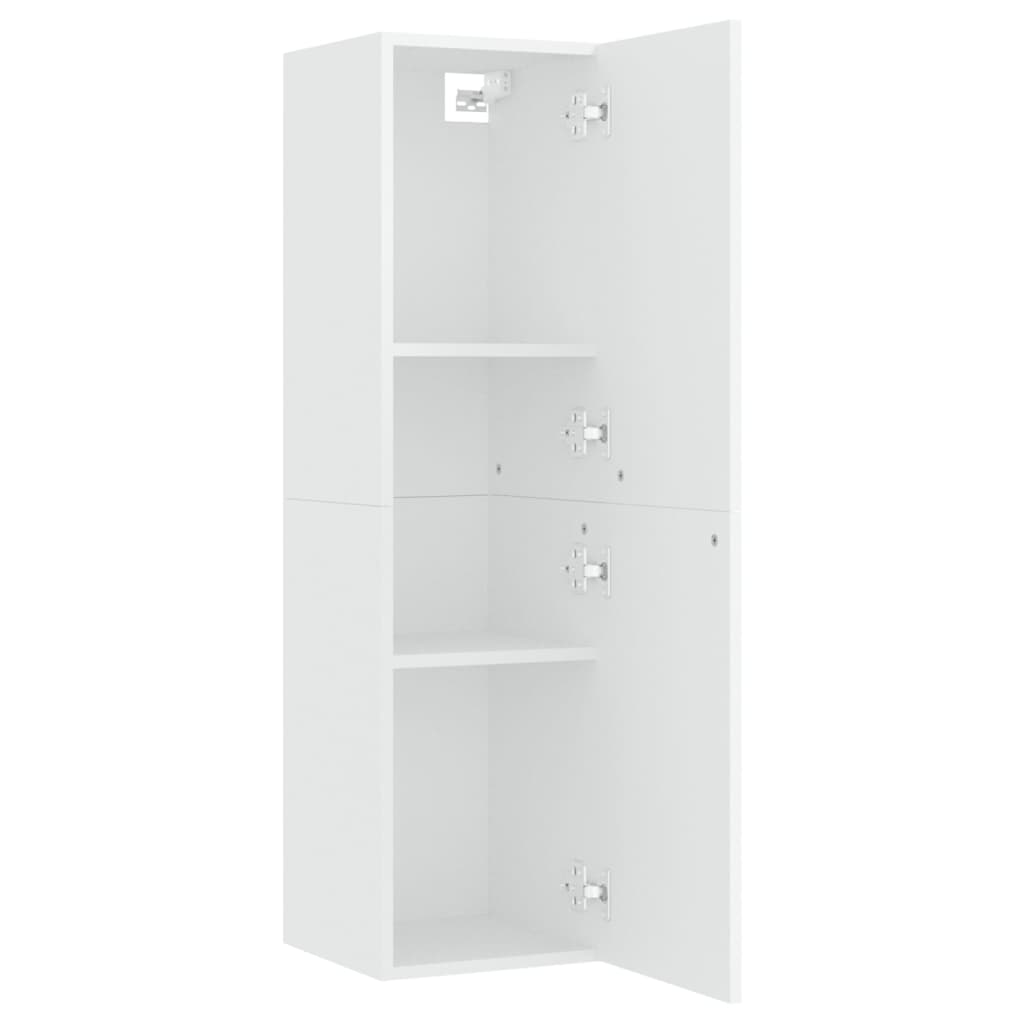 vidaXL TV Cabinets 2 pcs White 30.5x30x110 cm Engineered Wood
