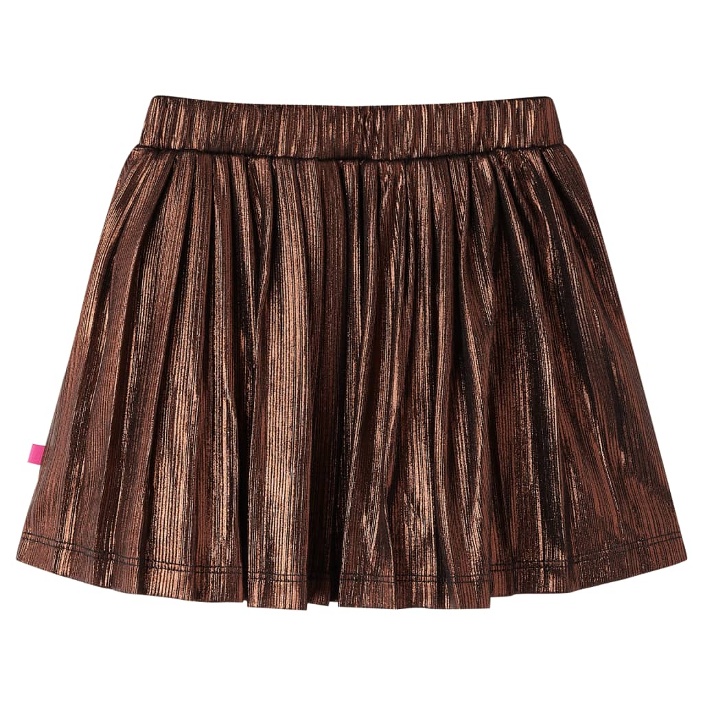 Kids' Skirt with Glitters Cognac 92