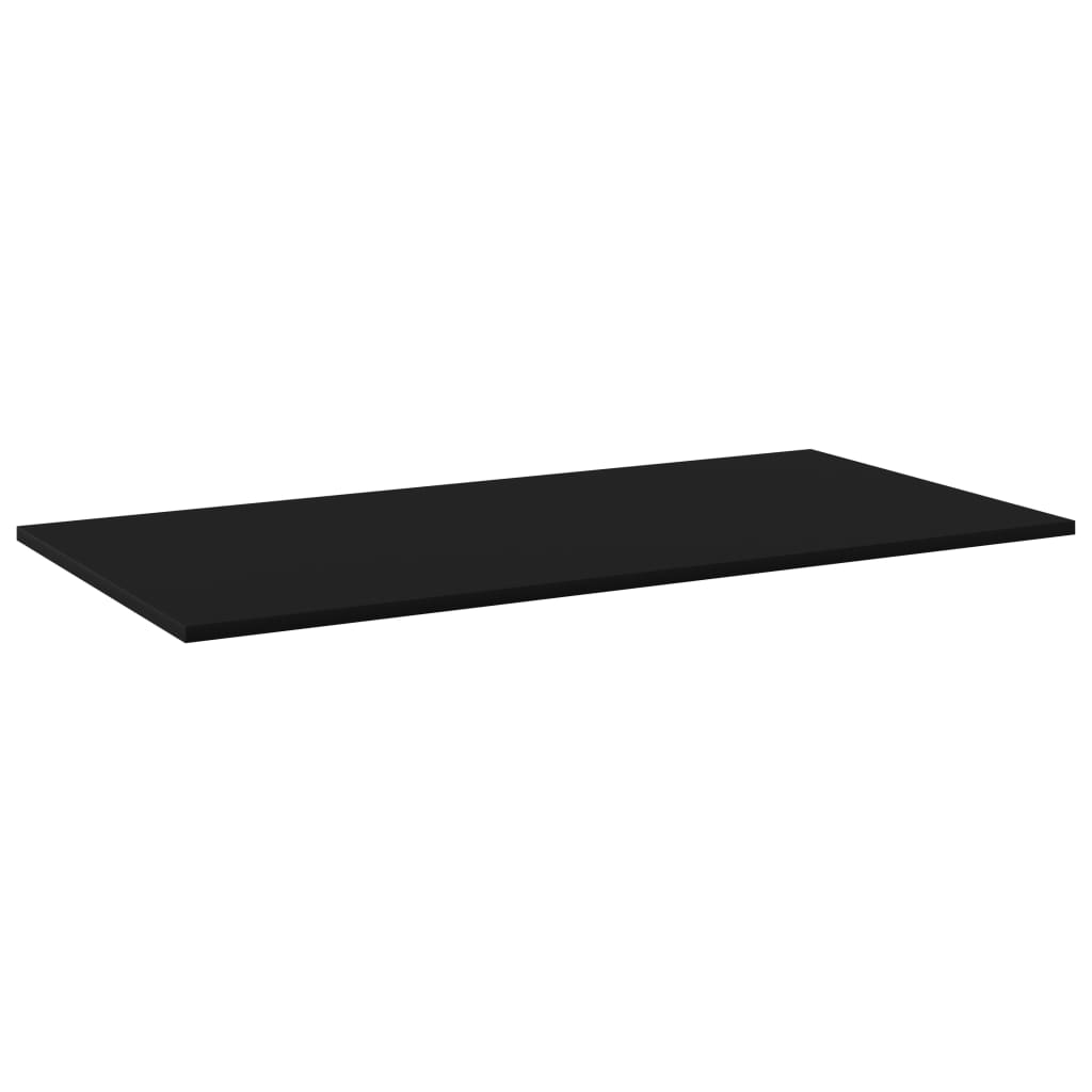 vidaXL Bookshelf Boards 4 pcs Black 100x50x1.5 cm Engineered Wood
