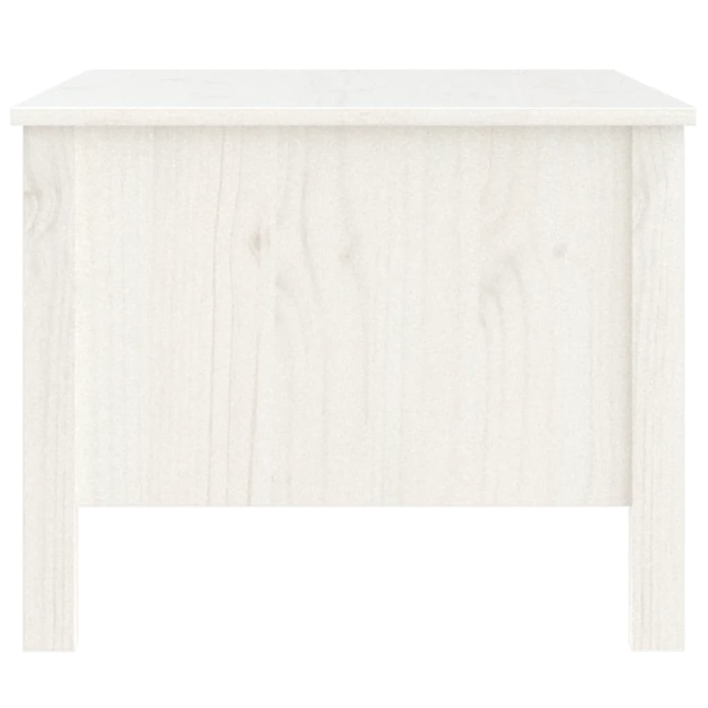 vidaXL Coffee Table White 100x50x40 cm Solid Wood Pine