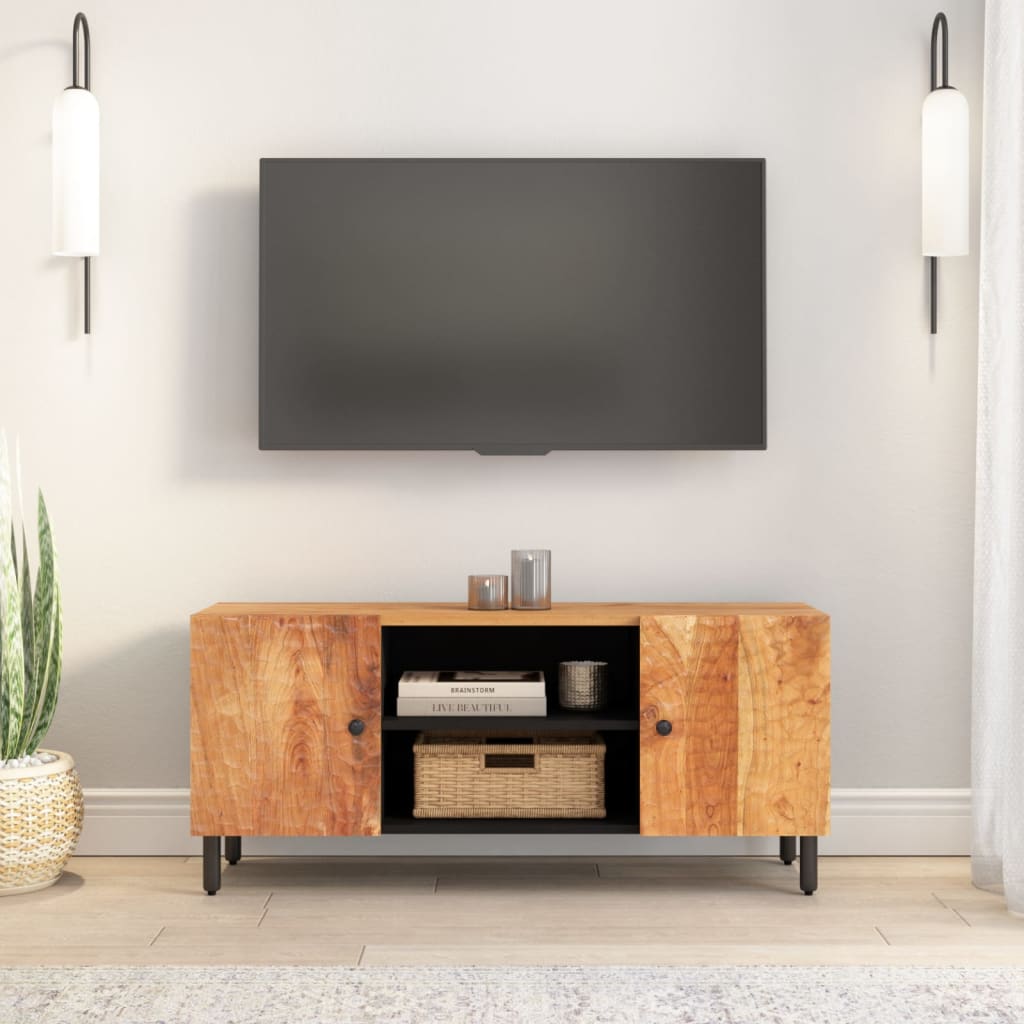 vidaXL TV Cabinet 105x33x46 cm Solid Wood Acacia