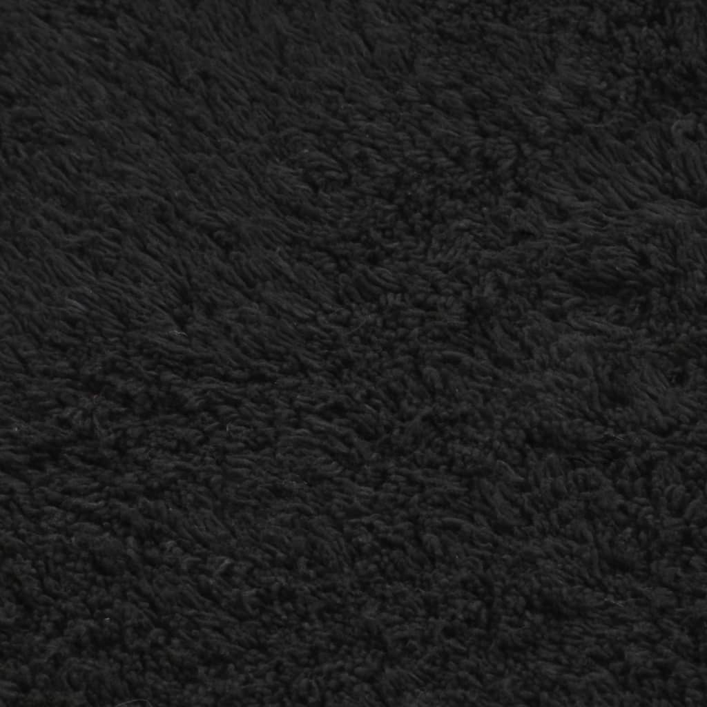 vidaXL Bathroom Mat Set 2 Pieces Fabric Anthracite