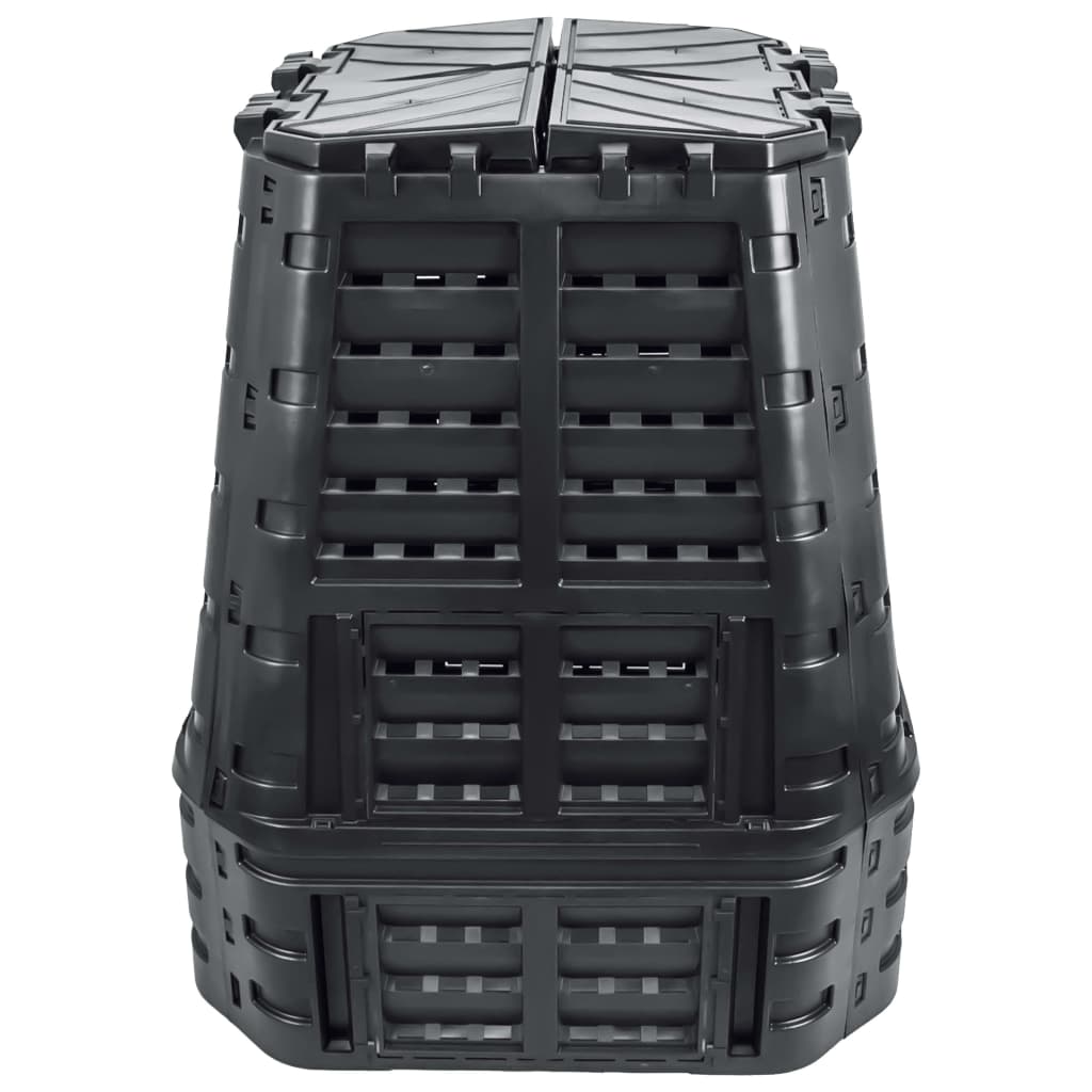 vidaXL Garden Composter Black 93.3x93.3x113 cm 740 L