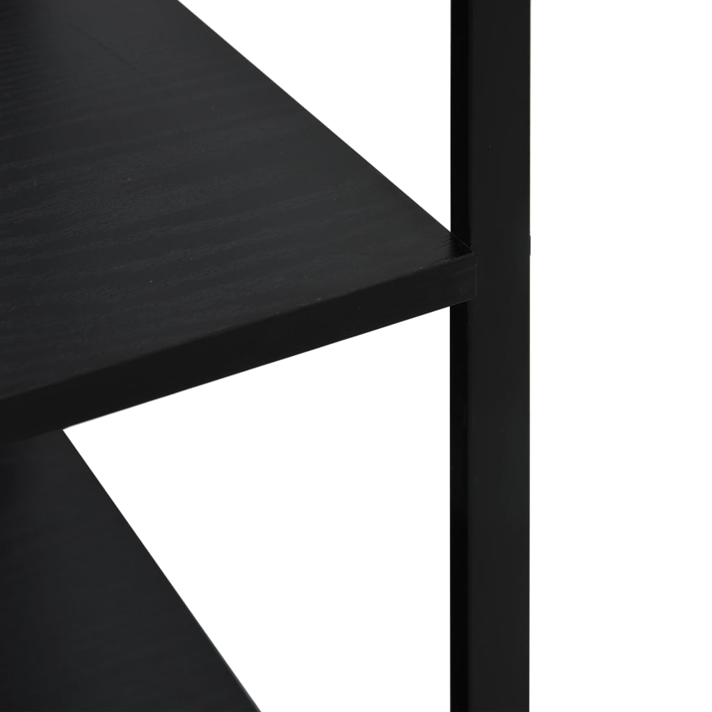 vidaXL Microwave Cabinet Black 60x39.6x123 cm Engineered Wood