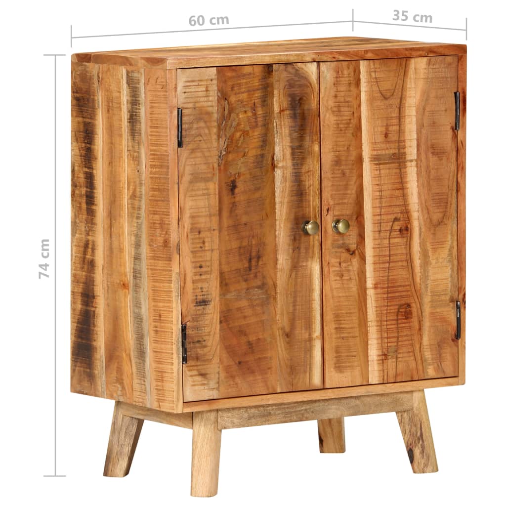 vidaXL Sideboard 60x35x74 cm Rough Mango Wood