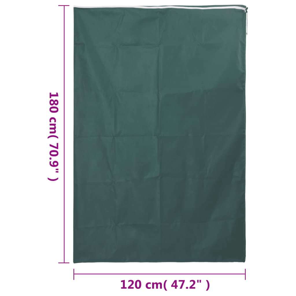 vidaXL Plant Fleece Covers with Zip 2 pcs 70 g/m² 1.2x1.8 m