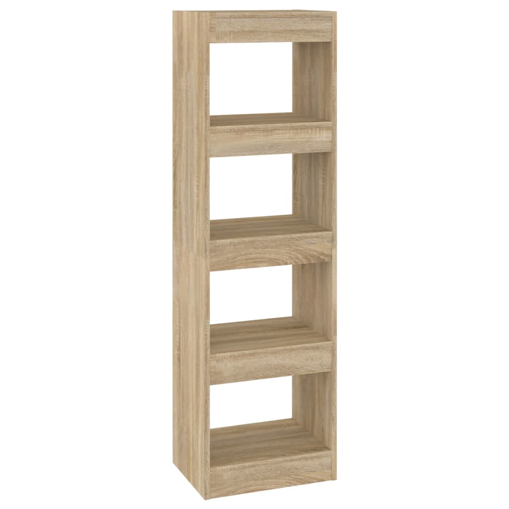 vidaXL Book Cabinet/Room Divider Sonoma Oak 40x30x135 cm