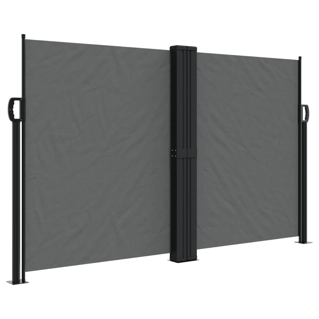 vidaXL Retractable Side Awning Anthracite 140x1000 cm