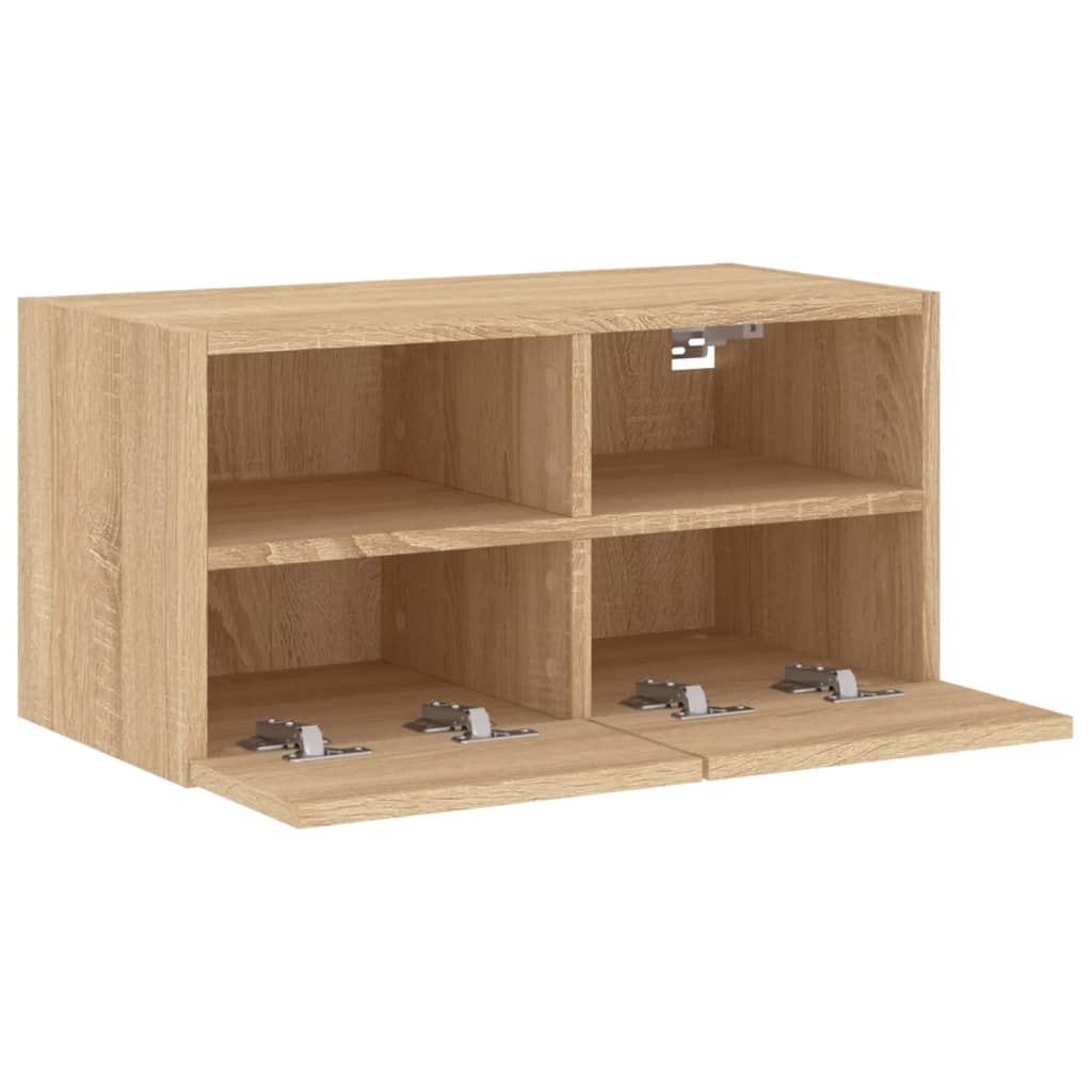 vidaXL TV Wall Cabinet Sonoma Oak 60x30x30 cm Engineered Wood