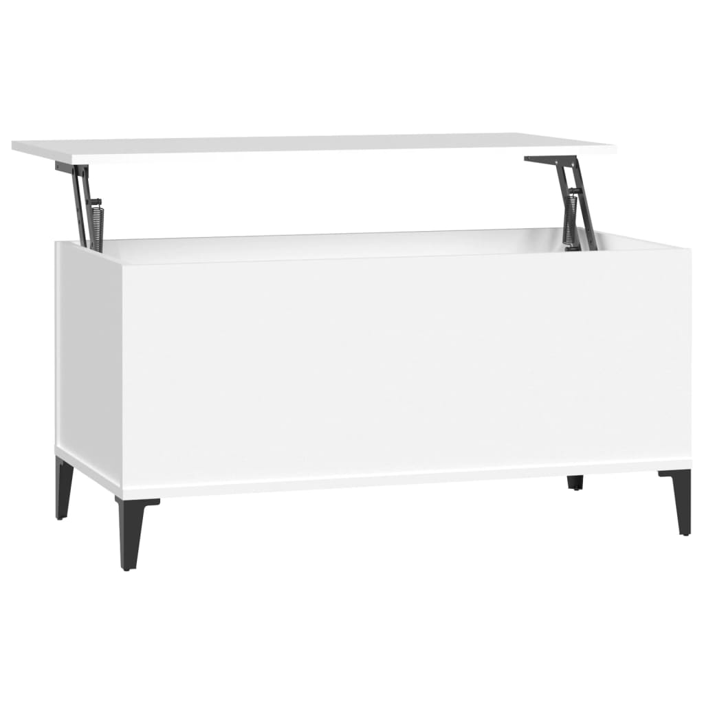 vidaXL Coffee Table White 90x44.5x45 cm Engineered Wood