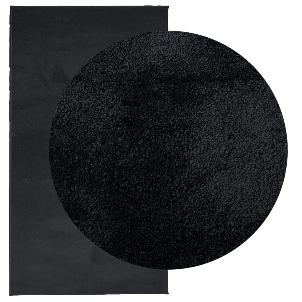 vidaXL Rug OVIEDO Short Pile Black 80x150 cm